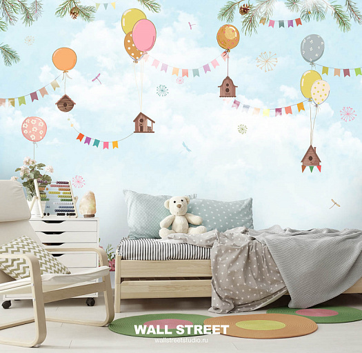 Фотообои в интерьере артикул Little Forest 10, LITTLE FOREST, Wall street